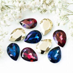18x25 mm Aurora Fancy pear cabochons
