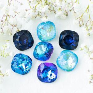 18 mm cushion cut glass cabochons