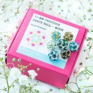 10 mm Preciosa Fancy Ball Box - MOON