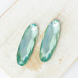 9x27 mm Aurora Fancy Baguette cabochon Seafoam Green x 2 pc(s)