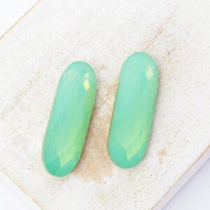9x27 mm Aurora Fancy Baguette cabochon Pacific Opal x 2 pc(s)