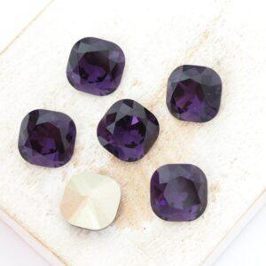 10 mm Aurora Fancy Cushion Cut cabochon Amethyst x 6 pc(s)