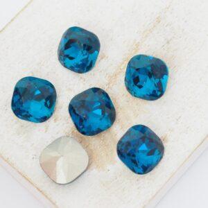 10 mm Aurora Fancy Cushion Cut cabochon Blue Zircon x 6 pc(s)