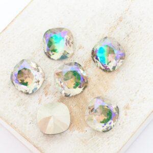 10 mm Aurora Fancy Cushion Cut cabochon Ghost Light x 6 pc(s)