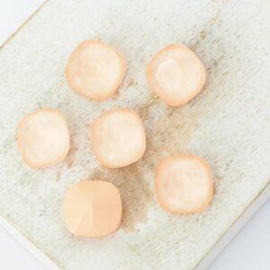 10 mm Aurora Fancy Cushion Cut cabochon Light Peach x 6 pc(s)