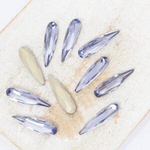 4x15 mm Aurora Fancy Raindrop cabochon Tanzanite x 10 pc(s)