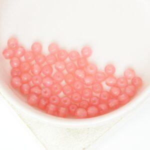 4 mm Round Glass beads Milky Pink x 60 pc(s)