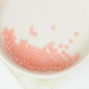 2 mm Round Glass beads Milky Pink x 100 pc(s)