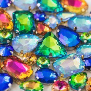 Acrylic beads and cabochons
