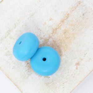 14 mm Donut bead Light Blue x 2 pc(s)