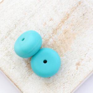 14 mm Donut bead Turquoise x 2 pc(s)