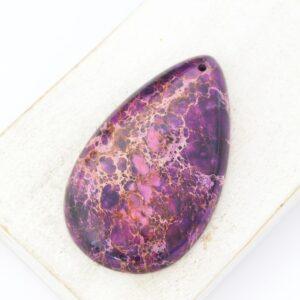 30x50 mm Gemstone pendant  Jasper Purple x 1 pc(s)