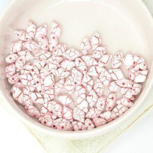 5x8mm GemDuo Ionic White Red x 10 g