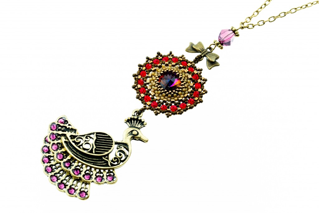 Dance of the Peacock necklace