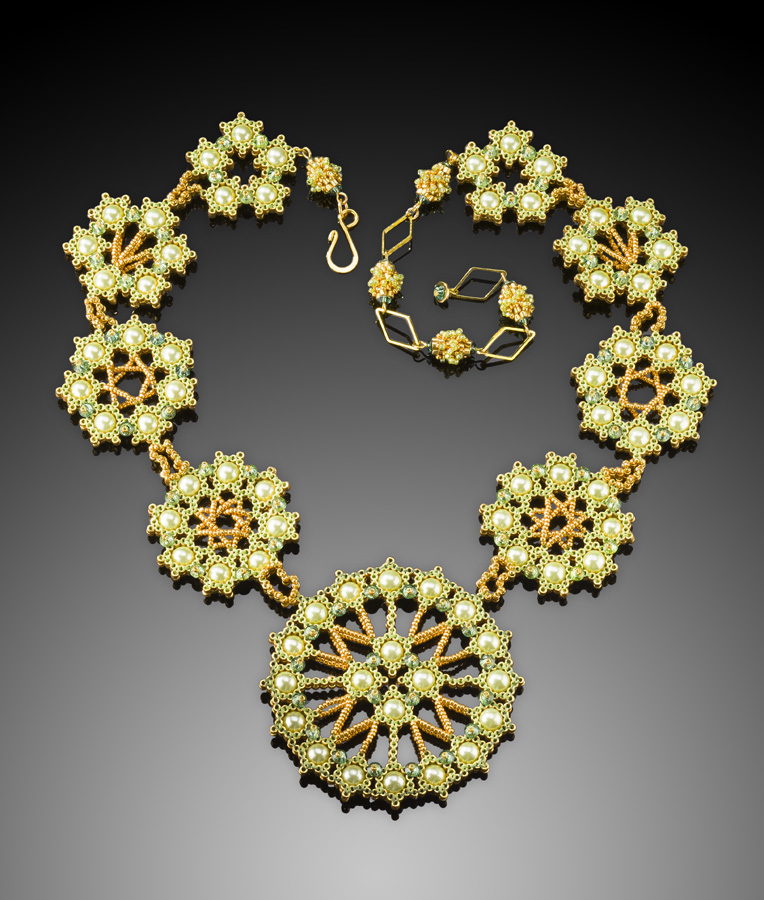 Tidal Pool Necklace Kathy King beadwork tutorials