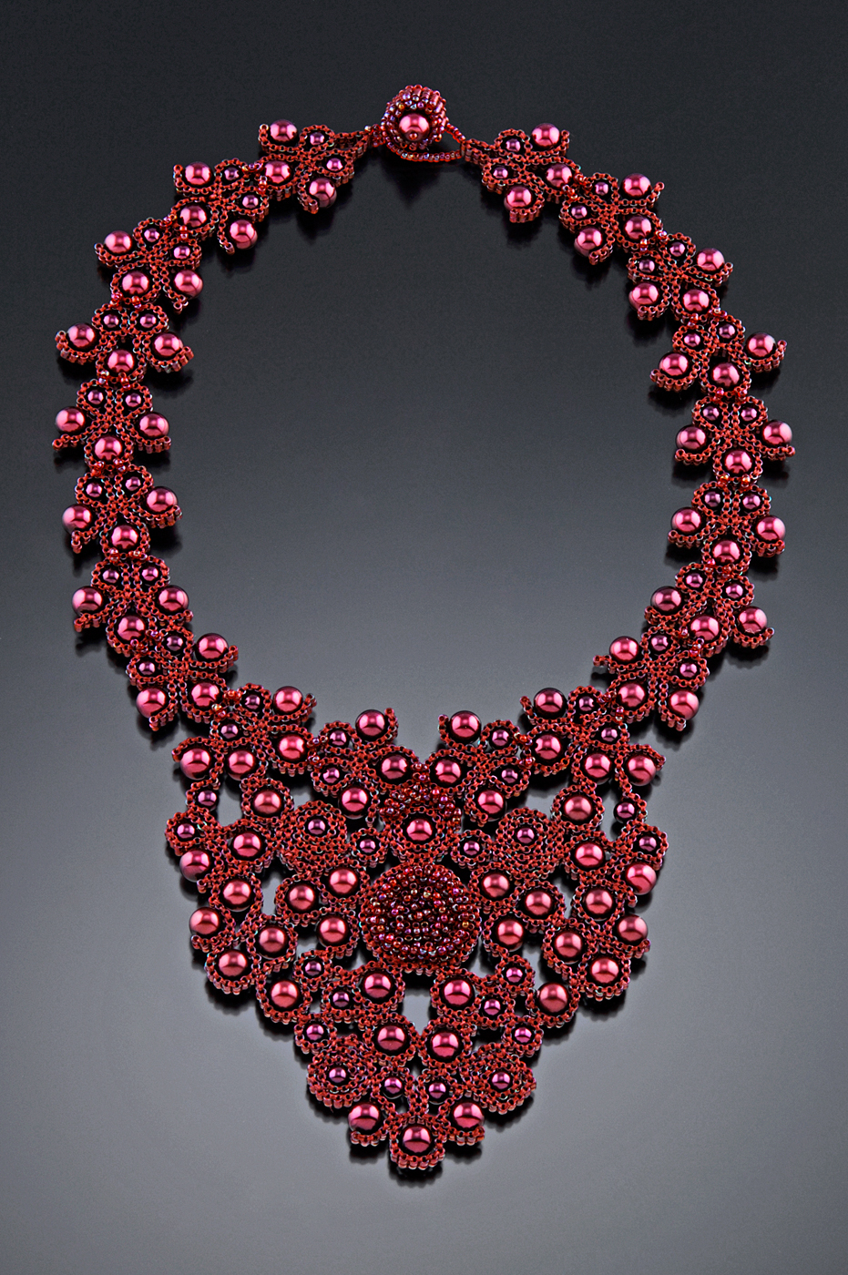 Tidal Pool Necklace Kathy King beadwork tutorials